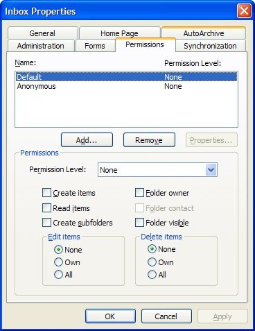 Inbox Permissions